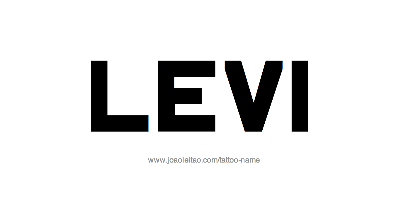 Levi Name Tattoo Designs